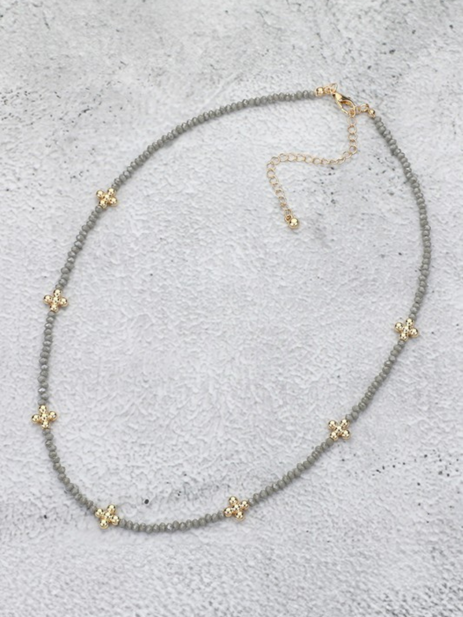 Beaded Layering Necklace - Collective Rose