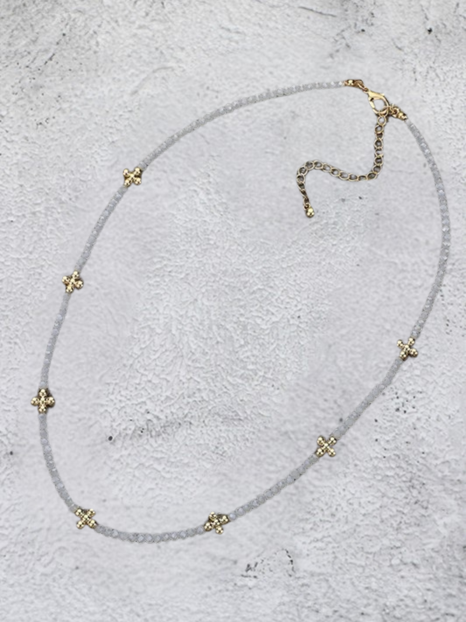 Beaded Layering Necklace - Collective Rose