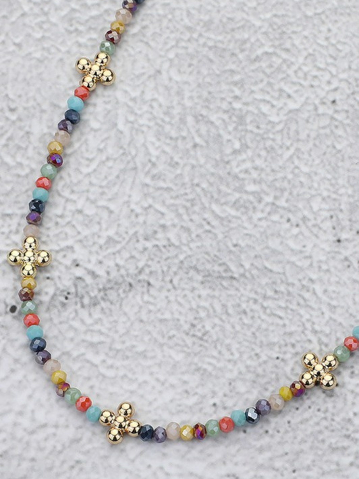 Beaded Layering Necklace - Collective Rose