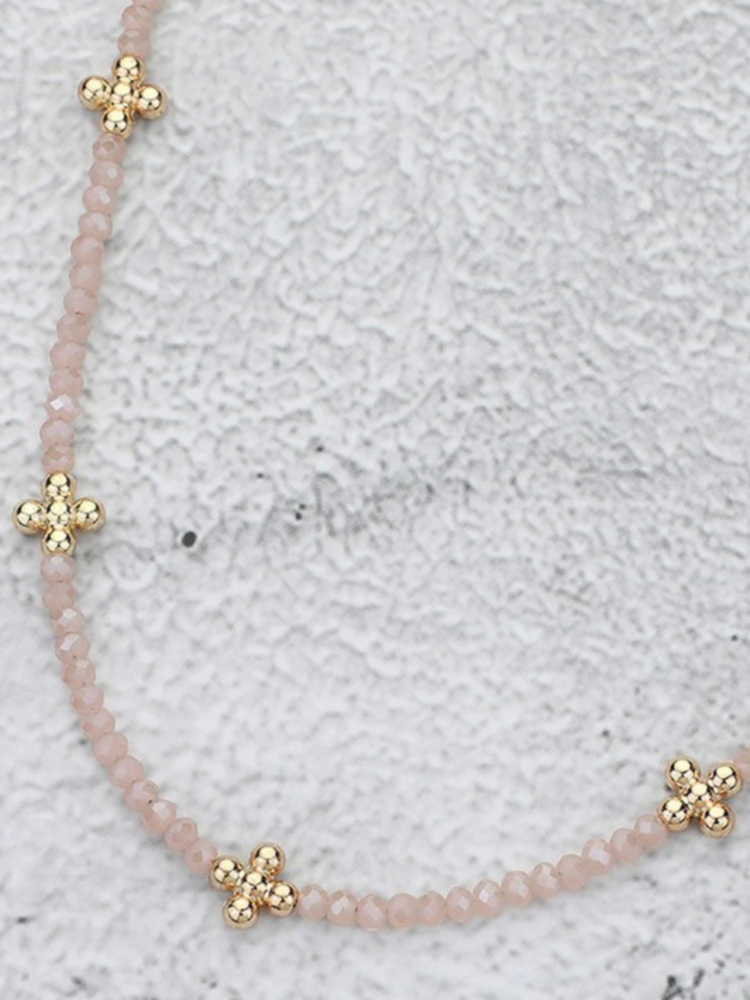 Beaded Layering Necklace - Collective Rose