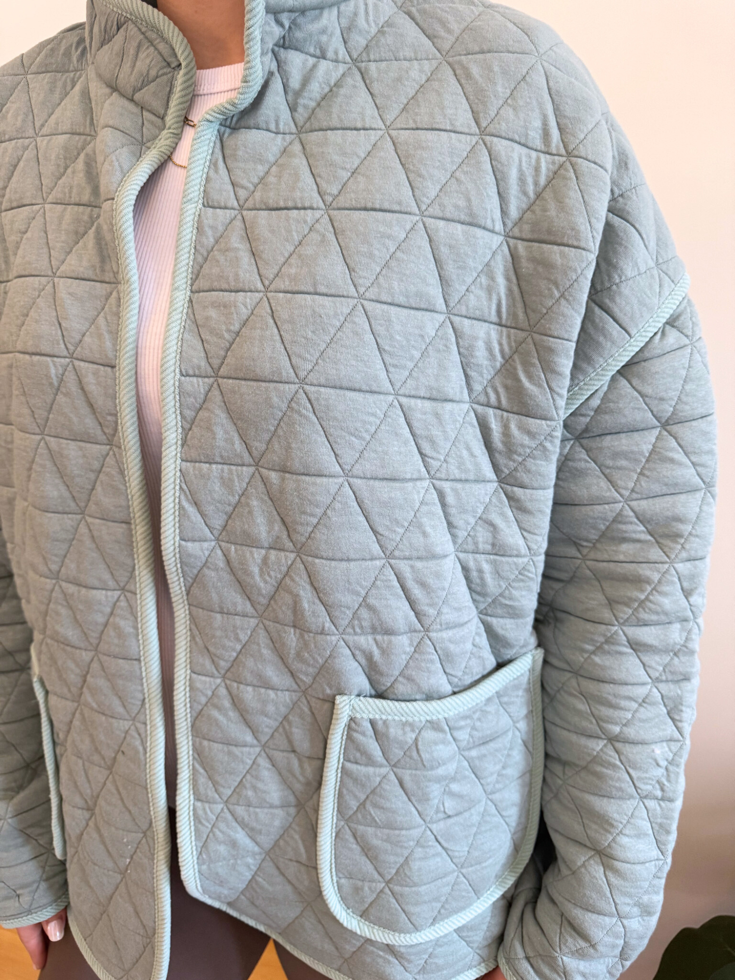 Brynlee Quilted Jacket - Collective Rose