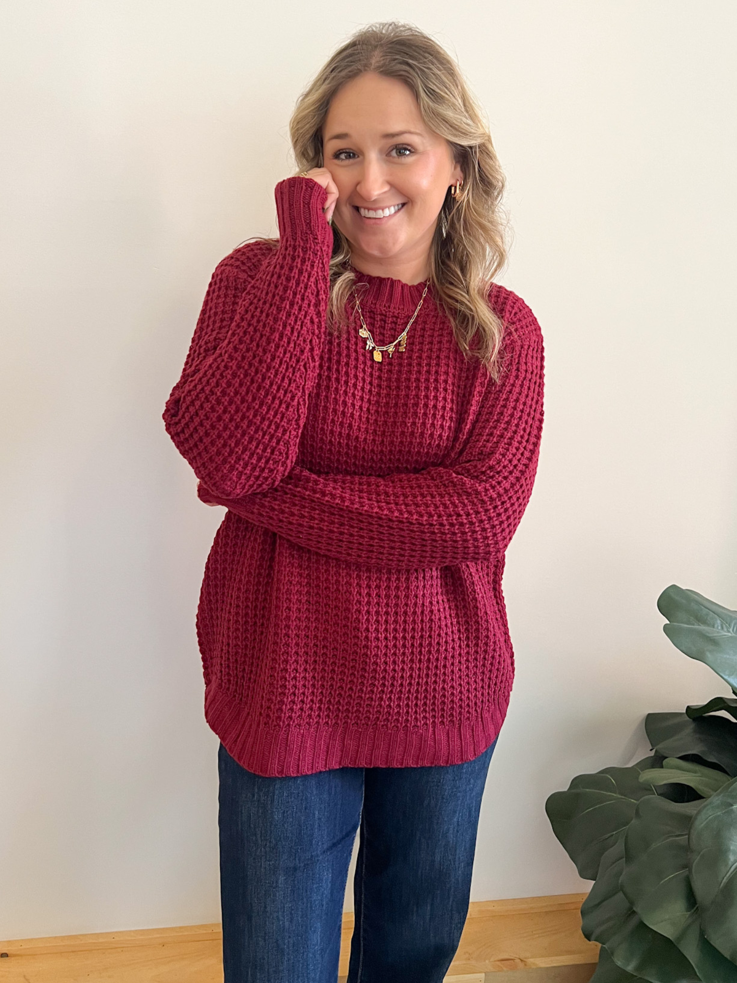 Cabernet Knit Sweater - Collective Rose