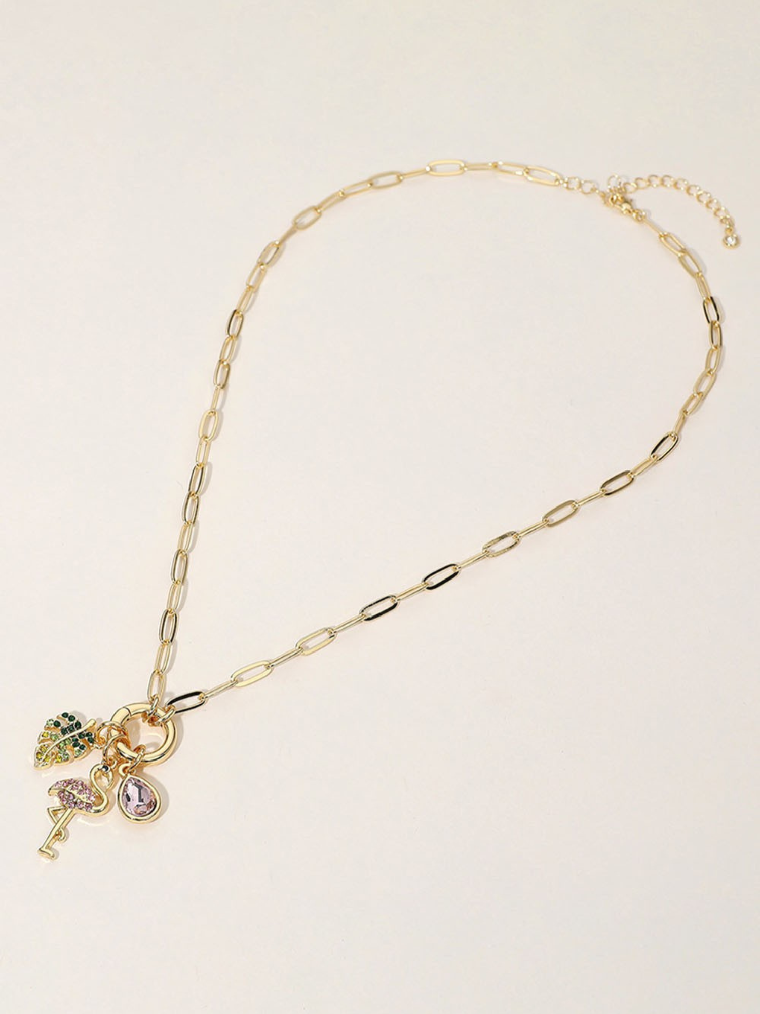 Flamingo Charm Necklace - Collective Rose