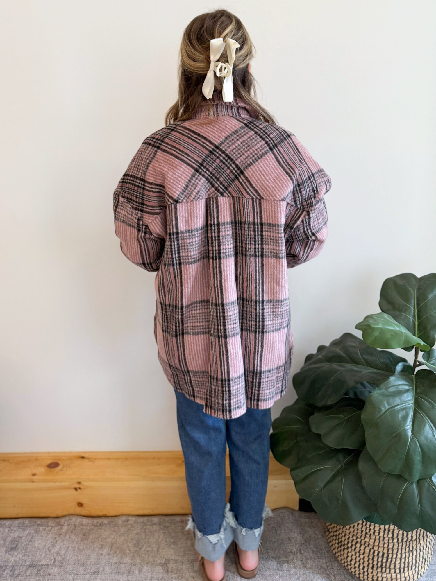 Maren Plaid Shacket - Collective Rose