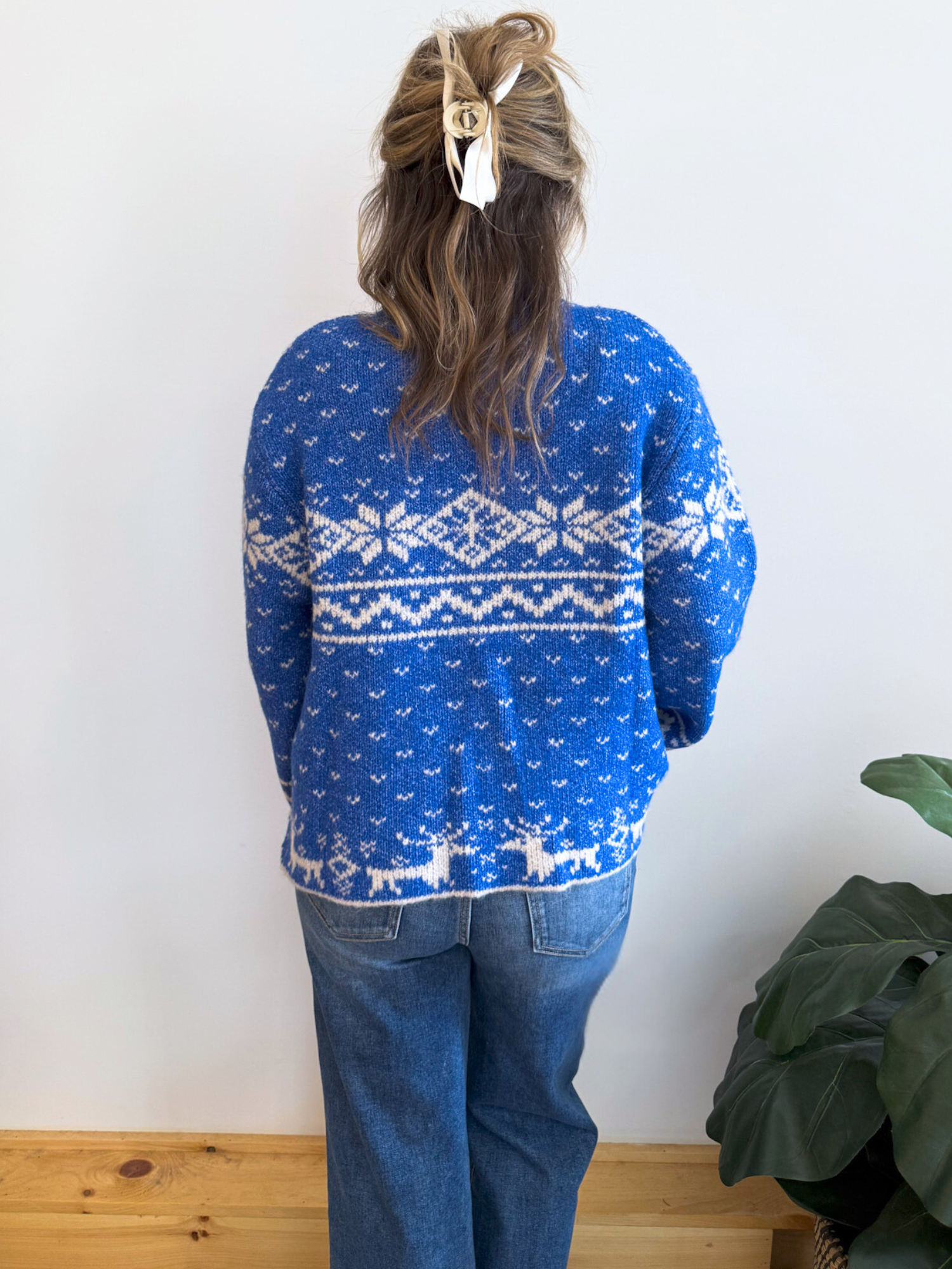 Noelle Oversized Nordic Sweater - Collective Rose