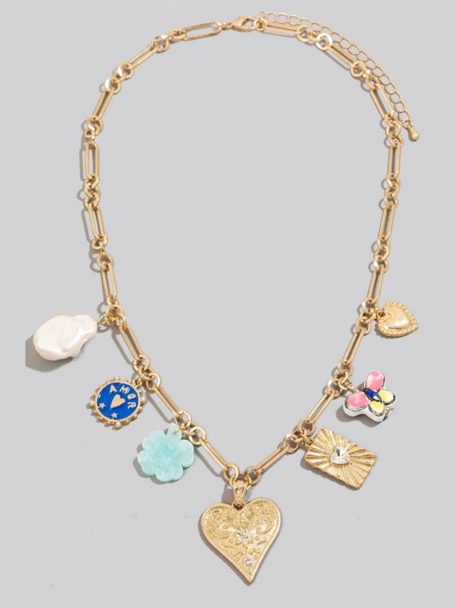 Coastal Charm Necklace - Gold - The Collective Rose