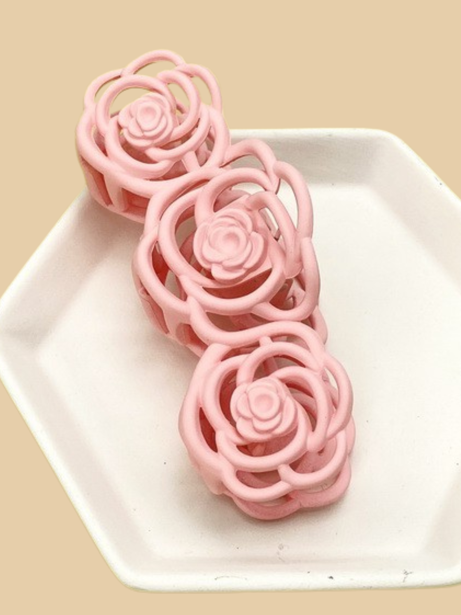 Flower Cutout Hair Claw Clip - The Collective Rose