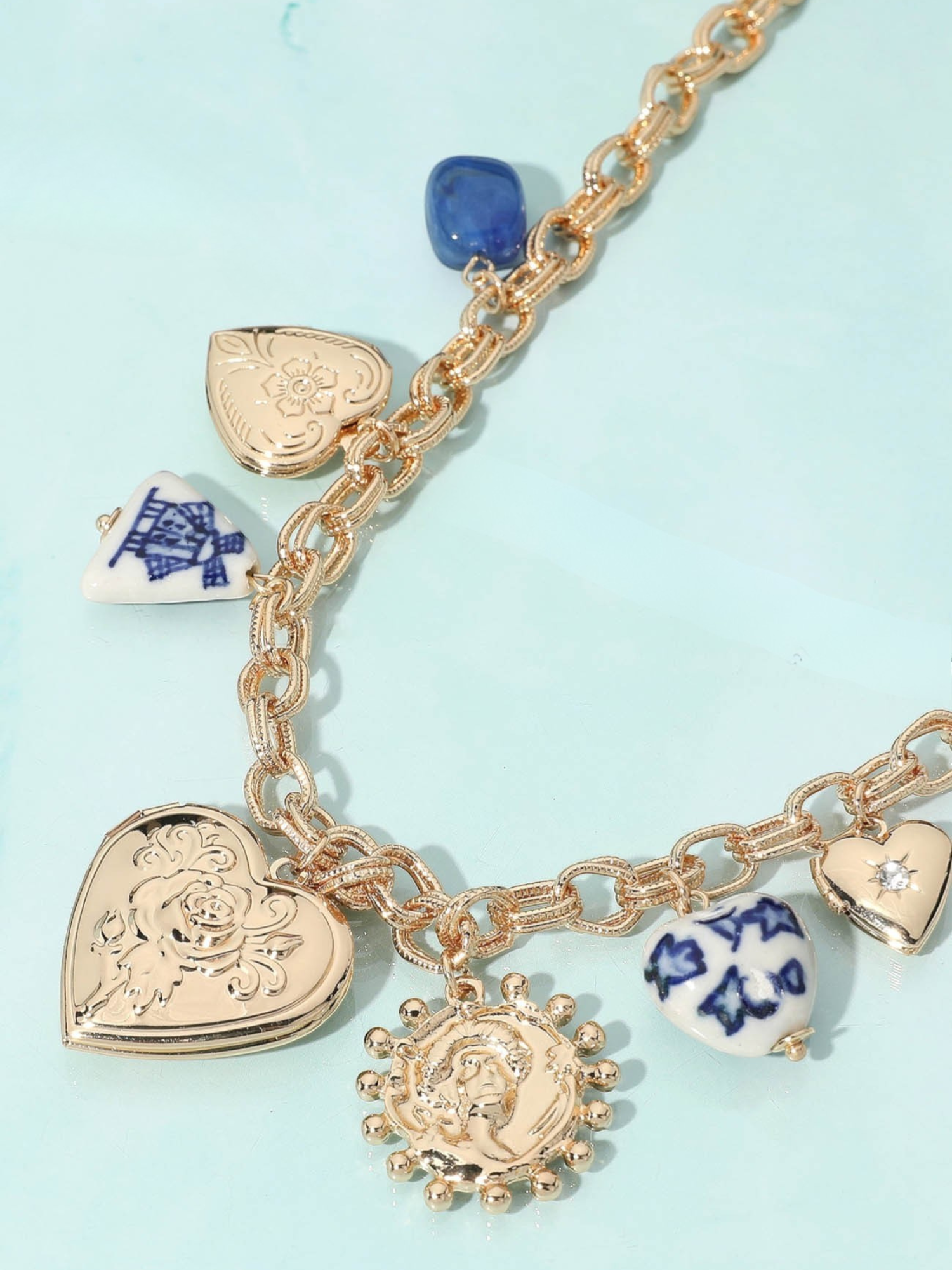 Heart Locket Charm Necklace - The Collective Rose