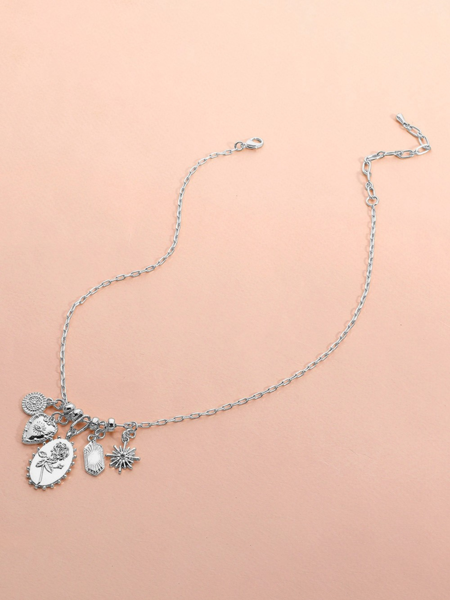 Rose Charm Necklace - The Collective Rose