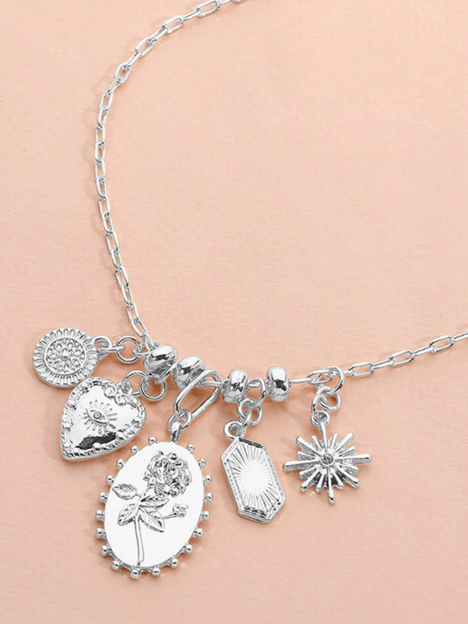 Rose Charm Necklace - The Collective Rose