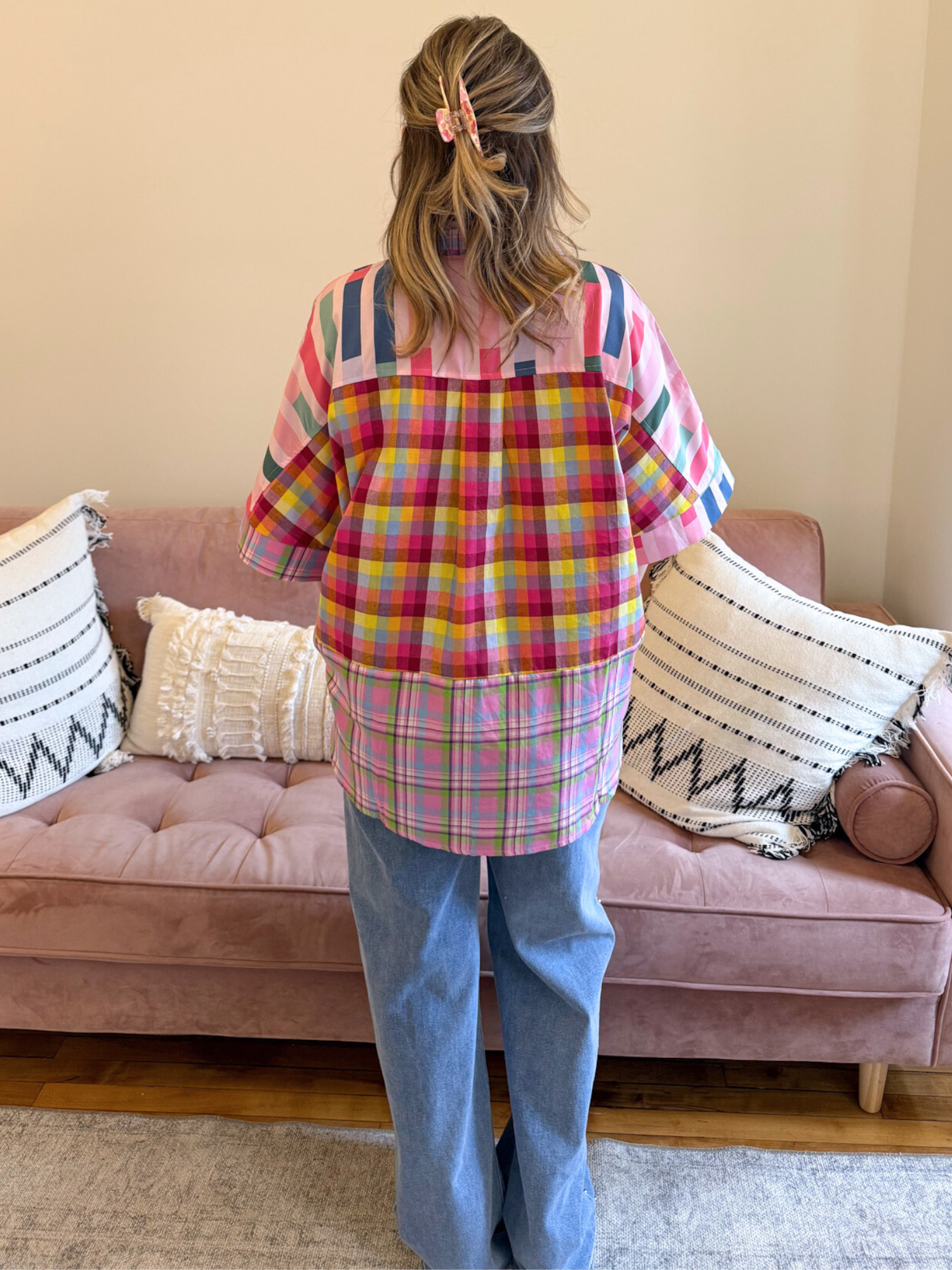 Billie Mix & Match Plaid Blouse