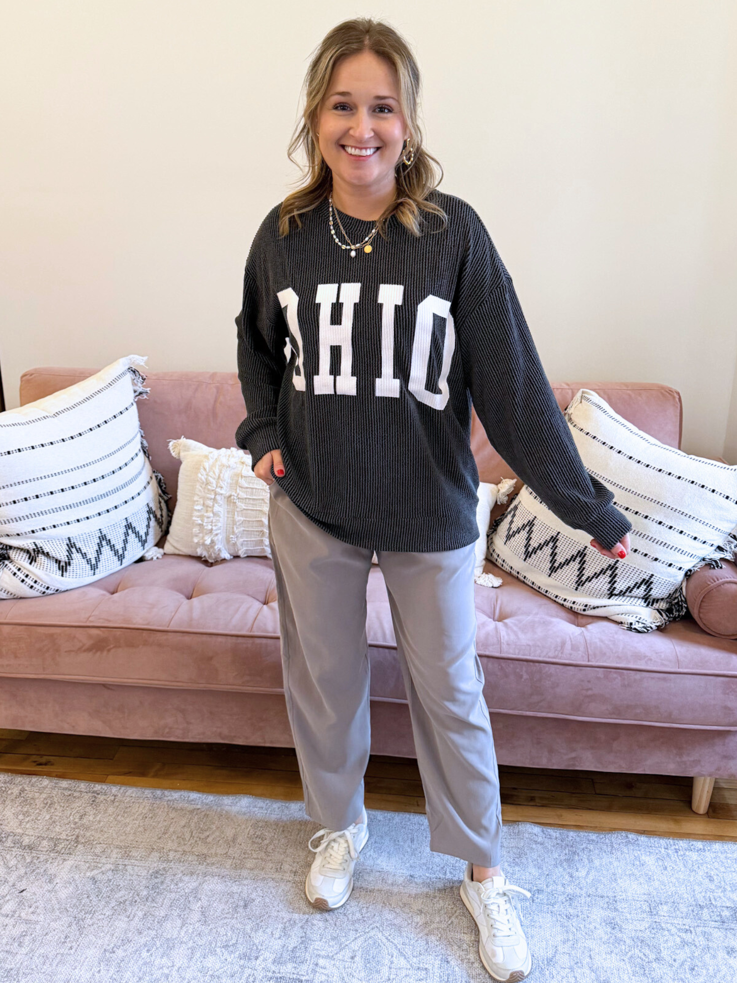 Ohio Ribbed Crewneck