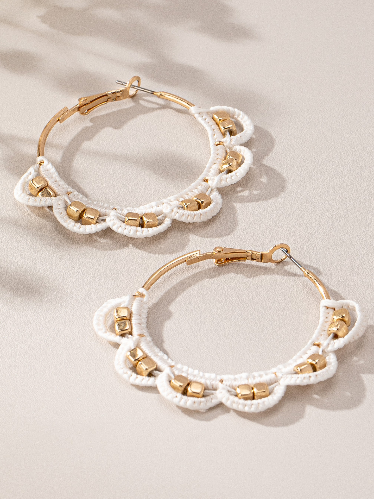 Crochet Flower Hoop Earrings - The Collective Rose