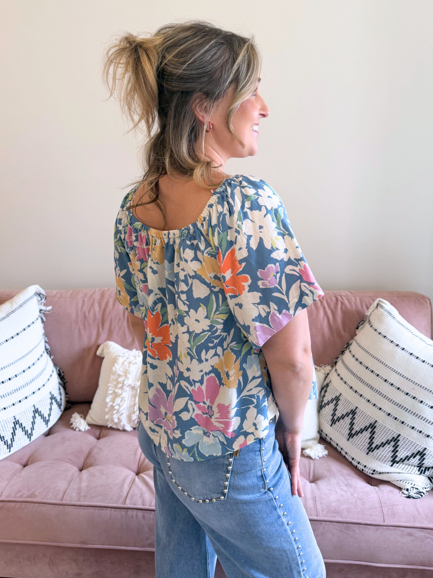 Kennedy Floral Blouse - The Collective Rose