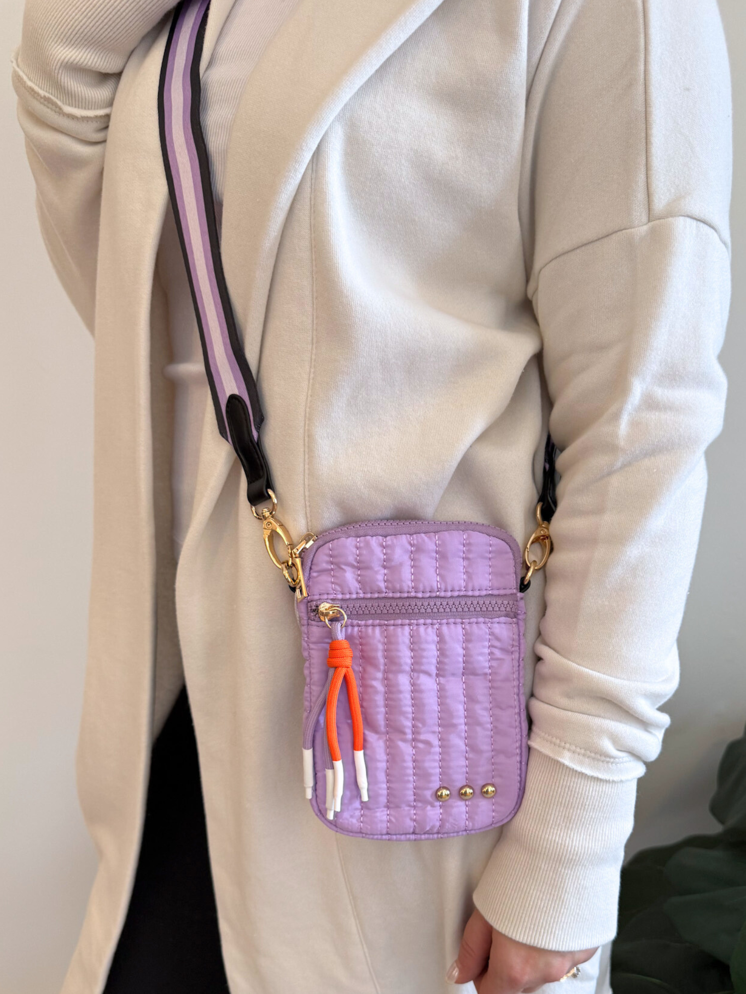 Starlette Quilted Crossbody - Collective Rose